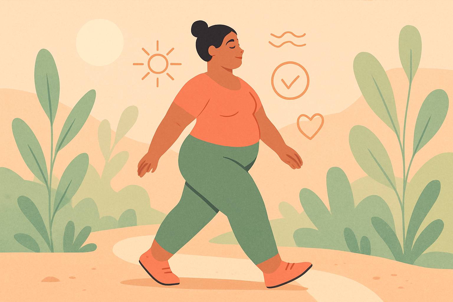 La marche consciente : un voyage spirituel vers la beauté authentique et le body positive